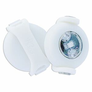 CURLI Luumi LED bezpečnostné svetielko na obojok biele 2 ks vyobraziť