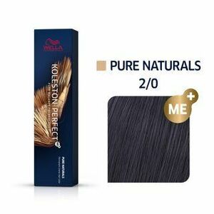 Wella Professionals Koleston Perfect Me+ Pure Naturals profesionálna permanentná farba na vlasy 2/0 60 ml vyobraziť