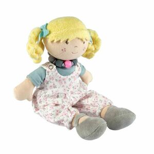 Bonikka látková bábika s náramkom - Lucy v kvietkovanom outfite vyobraziť