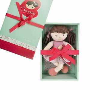 Bonikka All Natural látková bábika v darčekovom balení - Malá Brook ružové šaty vyobraziť
