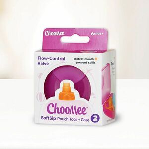 ChooMee SoftSip náustky na kapsičku 2ks v puzdre - Orange / Aqua vyobraziť