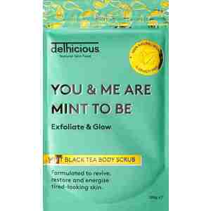 Delhicious, Mint Black Tea Body Scrub vyobraziť