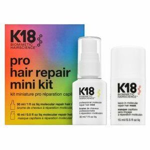 K18 Pro Hair Repair Mini Kit sada pre regeneráciu, výživu a ochranu vlasov 30 ml + 15 ml vyobraziť