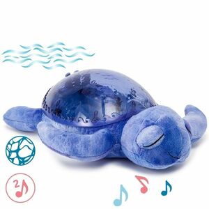 Cloud b®Tranquil Turtle™- Nočné svetielko - Korytnačka, tmavo modré vyobraziť