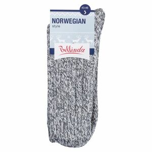 BELLINDA Dámske a pánske zimné ponožky 43-46 sivý melír 1 kus vyobraziť