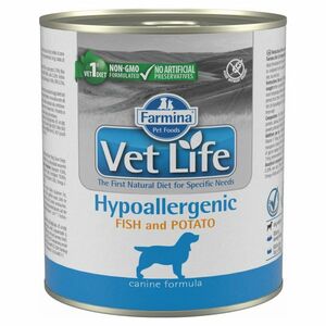 VET LIFE Natural Hypoaller Fish&Potato konzerva pre psov 300 g vyobraziť