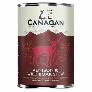 CANAGAN Venison & wild boar stew konzerva pre psov 400 g vyobraziť