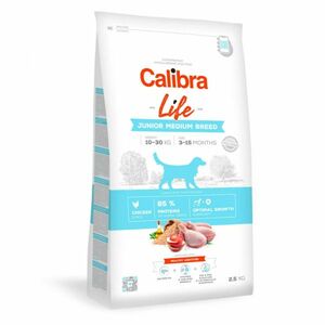 CALIBRA Life Junior Medium Breed Chicken pre mladých psov stredných plemien 1 ks, Hmotnosť balenia (g): 12 kg vyobraziť