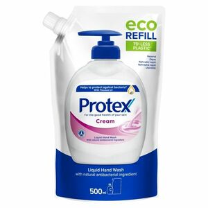 PROTEX Cream tekuté mydlo s prirodzenou antibakteriálnou ochranou náhradná náplň 500 ml vyobraziť