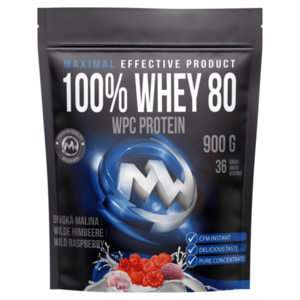 MAXXWIN 100% Whey protein 80 divoká malina 900 g vyobraziť