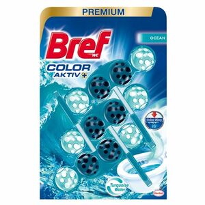 BREF Color Aktív Tuhý WC blok Eucalyptus 3 x 50 g vyobraziť