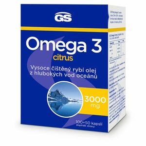 GS Omega 3 citrus 3000 mg 100 + 50 kapsúl vyobraziť