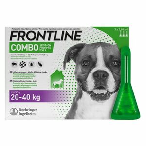 FRONTLINE Combo Spot-On pre psy L (20-40 kg) 2, 68 ml 3 pipety vyobraziť