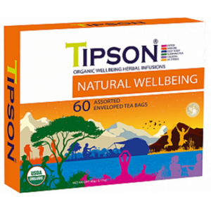 TIPSON Variácia bylinných čajov pre wellness životný štýl BIO 60 sáčkov vyobraziť