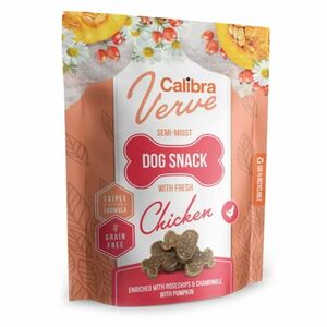 CALIBRA Verve Semi-Moist Snack Fresh Chicken maškrty s kuracím pre psov 150 g vyobraziť