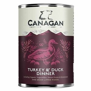 CANAGAN Turkey & duck dinner konzerva pre psov 400 g vyobraziť