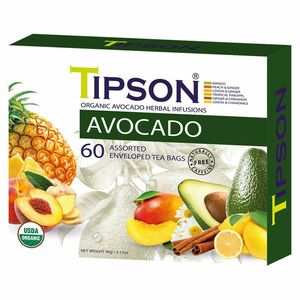 TIPSON Variácia bylinných čajov s avokádom a prírodnou arómou BIO 60 sáčkov vyobraziť