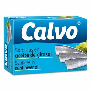CALVO Sardinky v slnečnicovom oleji 120 g vyobraziť