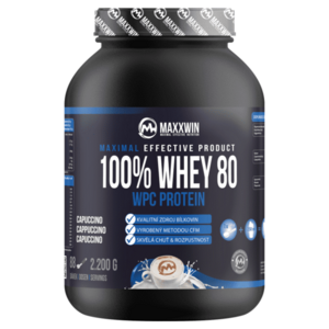 MAXXWIN 100% Whey protein 80 cappucino 2200 g vyobraziť