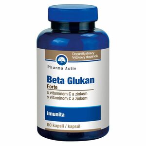 PHARMA ACTIV Beta Glukán forte Vitamín C a Zinok 60 kapsúl vyobraziť