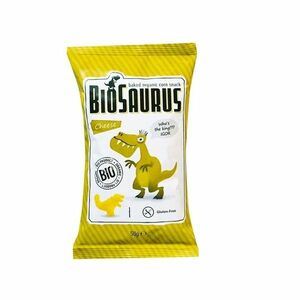 BIOSAURUS Bezlepkové kukuričné chrumky so syrom BIO 50 g vyobraziť