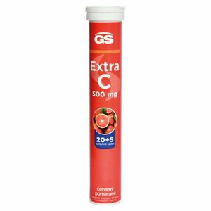 GS Extra C 500 mg červený pomaranč 20 + 5 šumivých tabliet vyobraziť