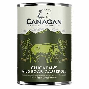 CANAGAN Chicken & wild boar casserole konzerva pre psov 400 g vyobraziť