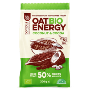 BOMBUS Oat energy coconut & cocoa ovsená kaša 300 g BIO vyobraziť