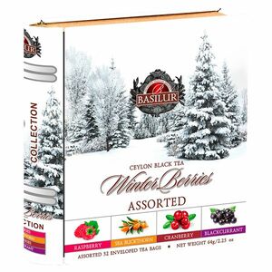 BASILUR Winter berries book assorted čierne čaje 32 sáčkov vyobraziť