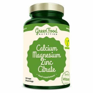 GREENFOOD NUTRITION Calcium Magnesium Zinc Citrate 120 kapsúl vyobraziť