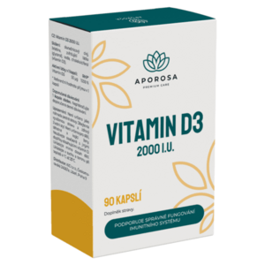 APOROSA Vitamín D3 2000 I.U. 90 kapsúl vyobraziť