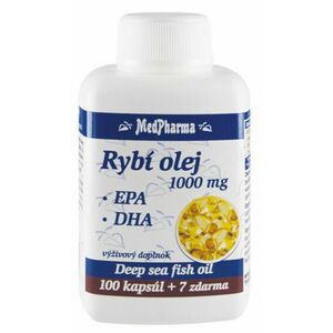 MedPharma Rybí olej 1000 mg - EPA + DHA 107 kapsúl vyobraziť