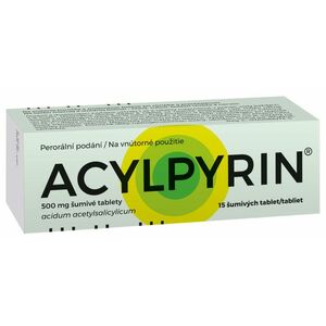 Acylpyrin 500 mg 15 šumivých tabliet vyobraziť