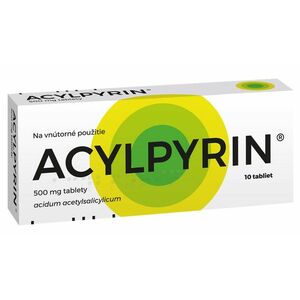 Acylpyrin 500 mg 10 tabliet vyobraziť