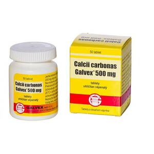 Galvex Kalciove 500 mg 50 tabliet vyobraziť