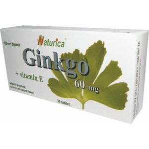 Naturica GINKGO 60 mg + vitamín E 30 tabliet vyobraziť