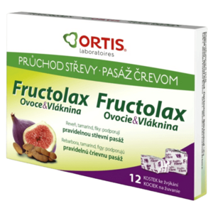 Fructolax Ovocie a vláknina kocky 12 ks vyobraziť