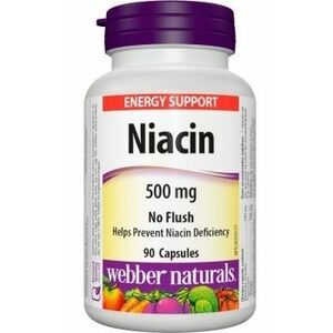Webber Naturals Niacin 500 mg 90 kapsúl vyobraziť