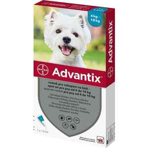 Advantix Spot-on pre psy od 4 do 10 kg 1 ks vyobraziť