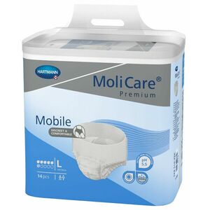 MoliCare Premium Mobile 6 kvapiek L modré plienkové nohavičky naťahovacie 14 ks vyobraziť