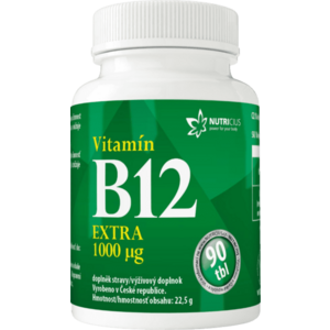 Nutricius Vitamín B12 Extra 1000 μg 90 tabliet vyobraziť