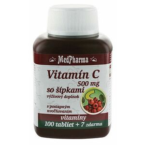 MedPharma Vitamín C 500mg so šípkami 107 tabliet vyobraziť