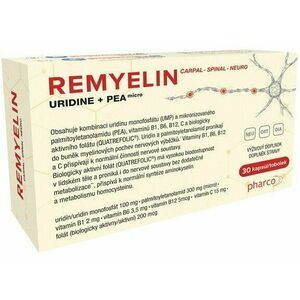 Remyelin Uridine+PEA+vitamíny B a C 30 kapsúl vyobraziť