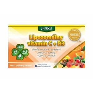 Jutavit Lipozomálny vitamín C + D3 s bioflavonoidmi a extraktmi zo šípok a aceroly 60 tabliet vyobraziť