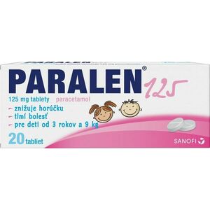 Paralen ® 125 mg, 1 x 20 tabliet vyobraziť