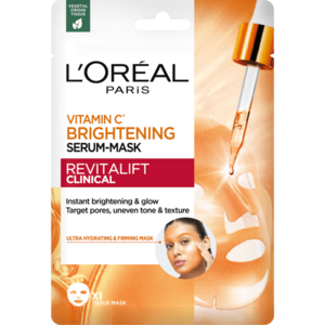 L'Oréal Paris Revitalift Clinical rozjasňujúca pleťová maska s vitamínom C, vyobraziť