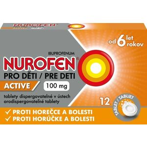 Nurofen pre deti Active tablety 100 mg 1 x 12 tabliet vyobraziť