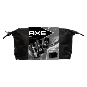 AXE Black Kozmetická taška pre mužov - dezodorant v spreji + sprchový gél + tuhý dezodorant vyobraziť