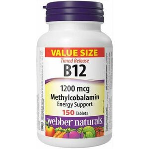 Webber Naturals Vitamín B12 1200 mcg 150 tabliet vyobraziť