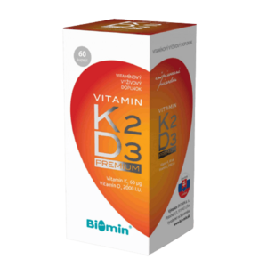 Biomin Vitamin K2, D3 premium 60 kapsúl vyobraziť